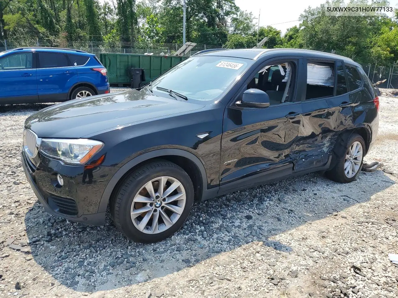 2017 BMW X3 xDrive28I VIN: 5UXWX9C31H0W77133 Lot: 61246456