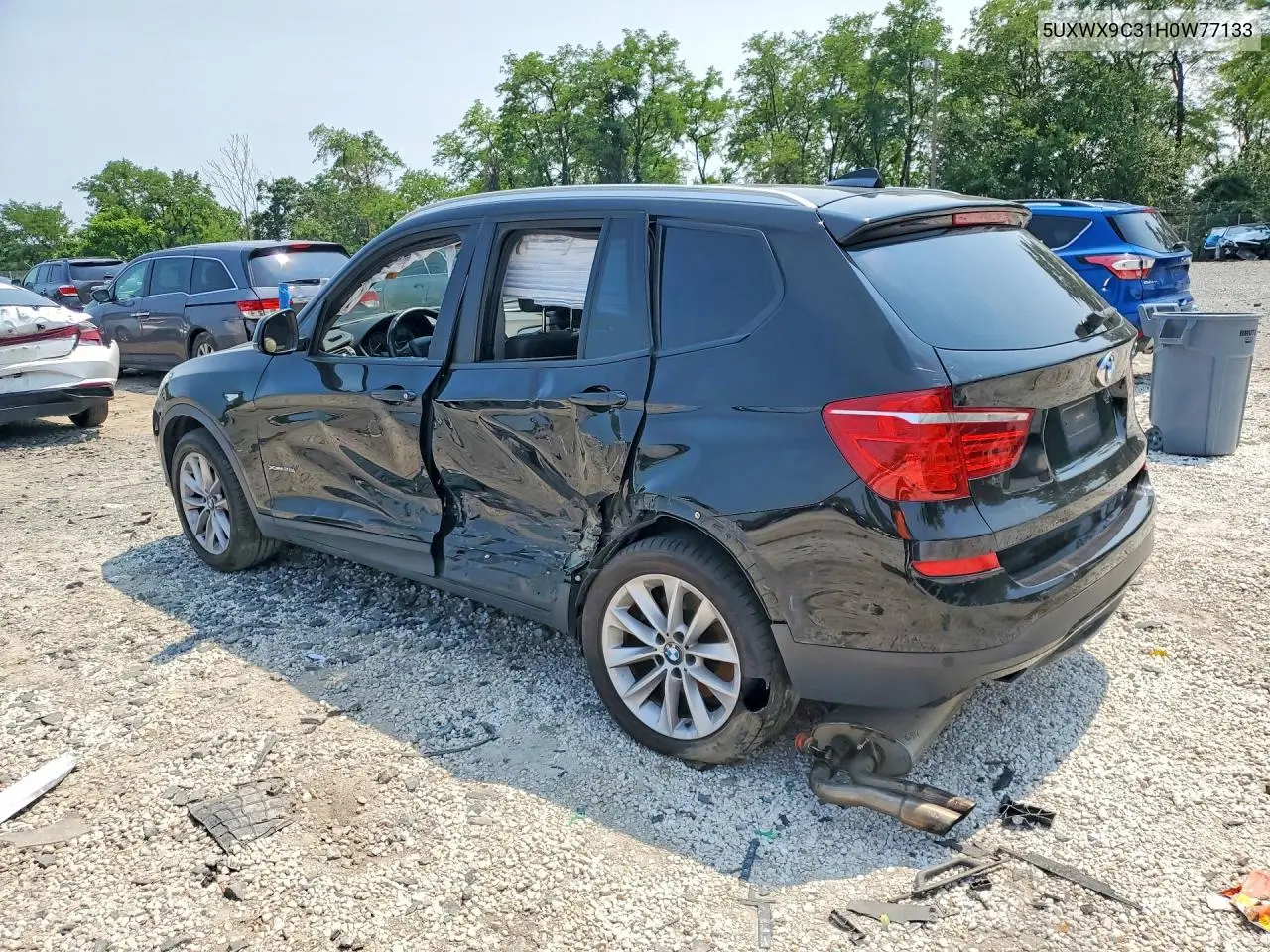 2017 BMW X3 xDrive28I VIN: 5UXWX9C31H0W77133 Lot: 61246456