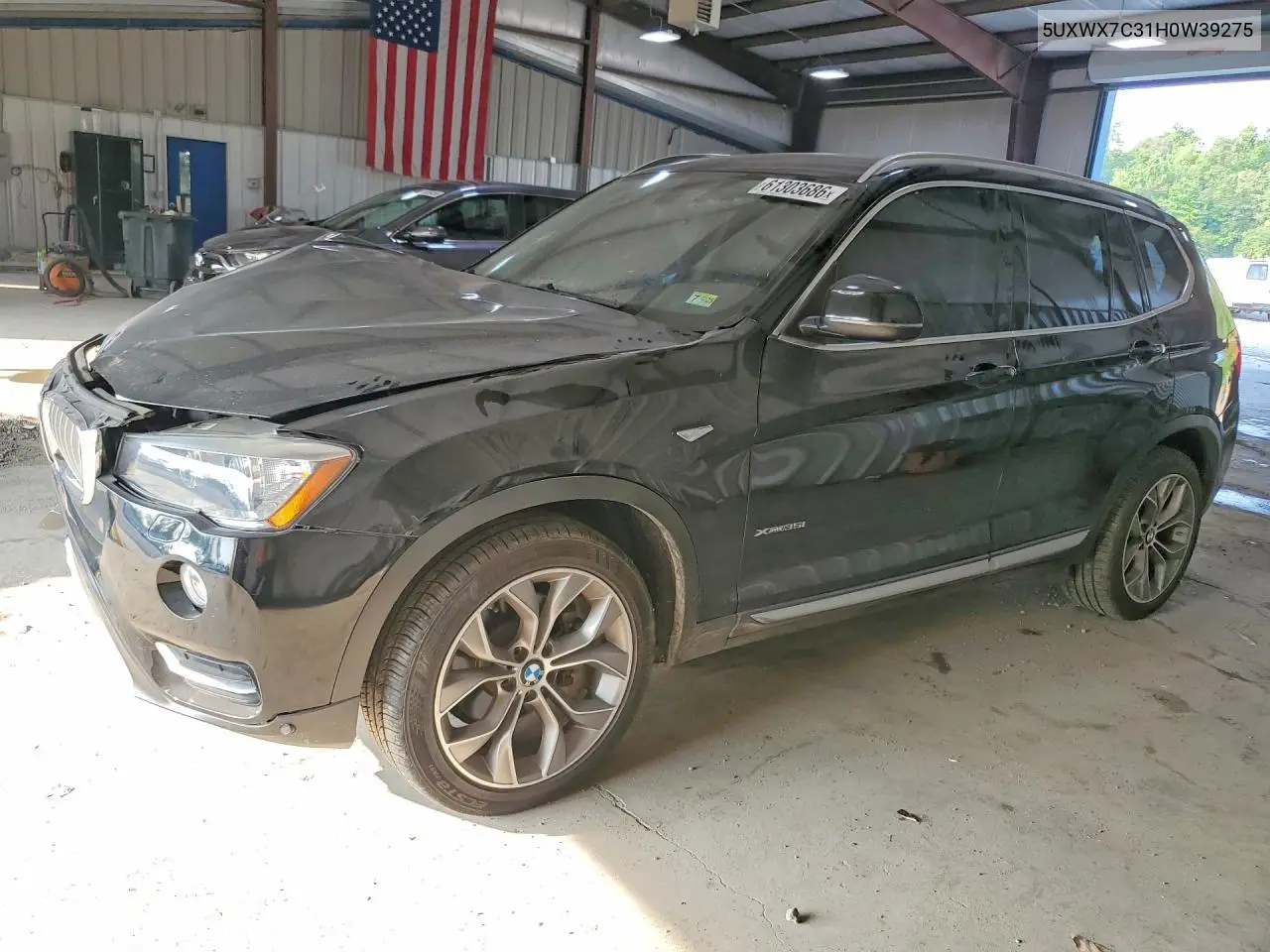 2017 BMW X3 xDrive35I VIN: 5UXWX7C31H0W39275 Lot: 61303686