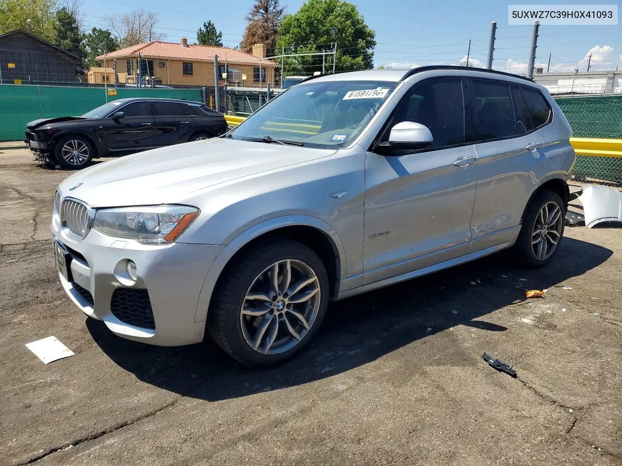 2017 BMW X3 Sdrive28I VIN: 5UXWZ7C39H0X41093 Lot: 61591796
