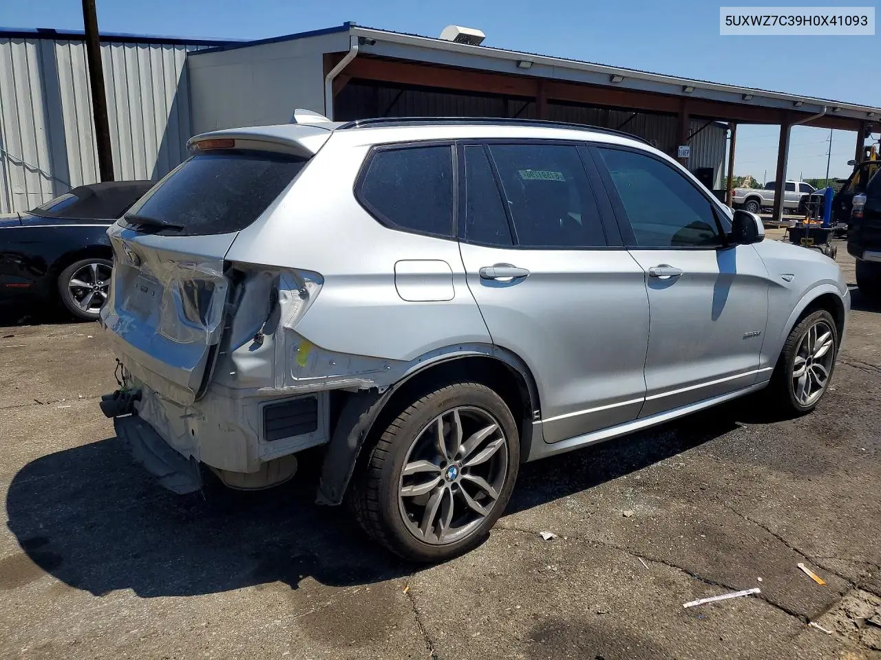 2017 BMW X3 Sdrive28I VIN: 5UXWZ7C39H0X41093 Lot: 61591796