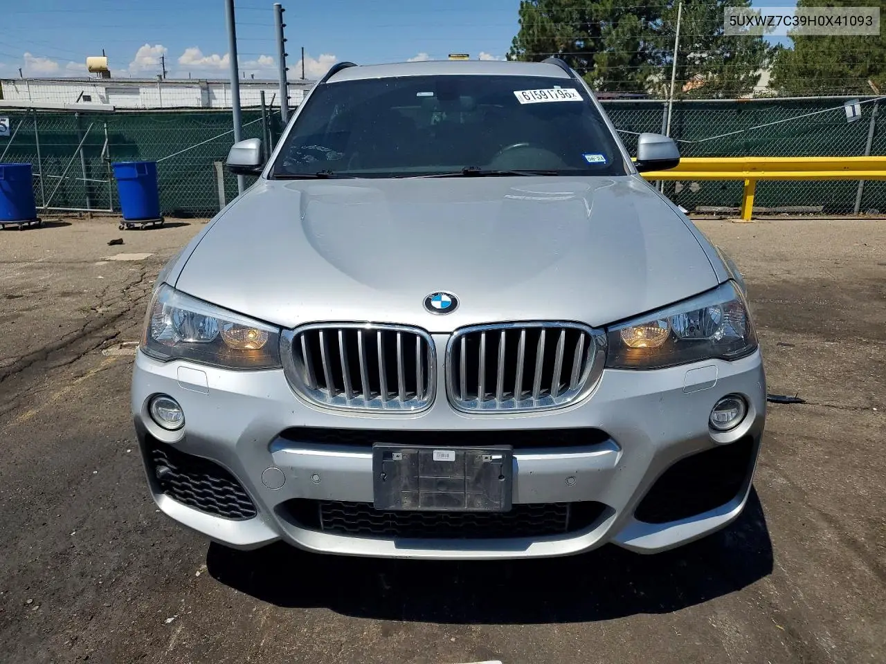 2017 BMW X3 Sdrive28I VIN: 5UXWZ7C39H0X41093 Lot: 61591796