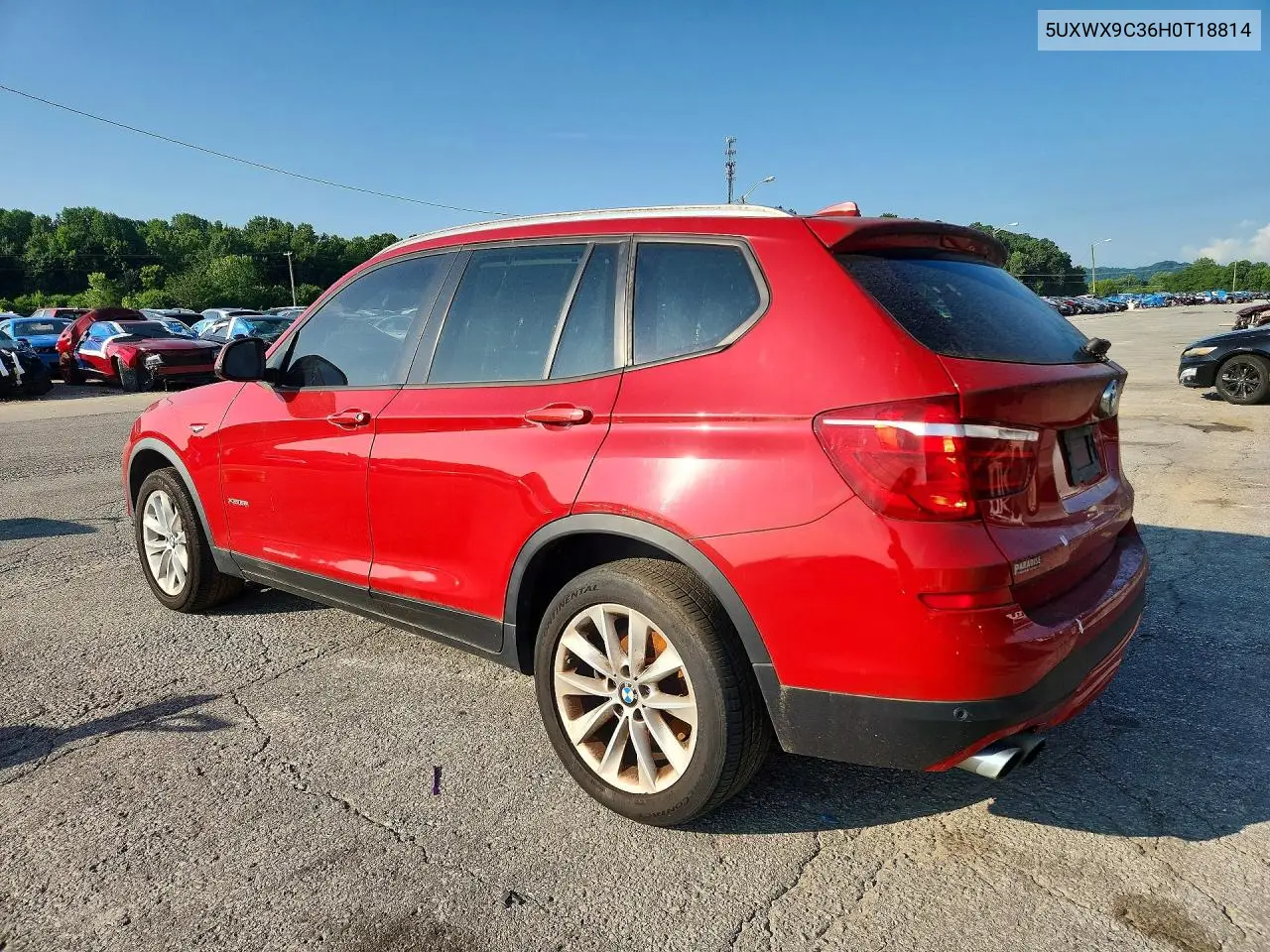 2017 BMW X3 xDrive28I VIN: 5UXWX9C36H0T18814 Lot: 61729976