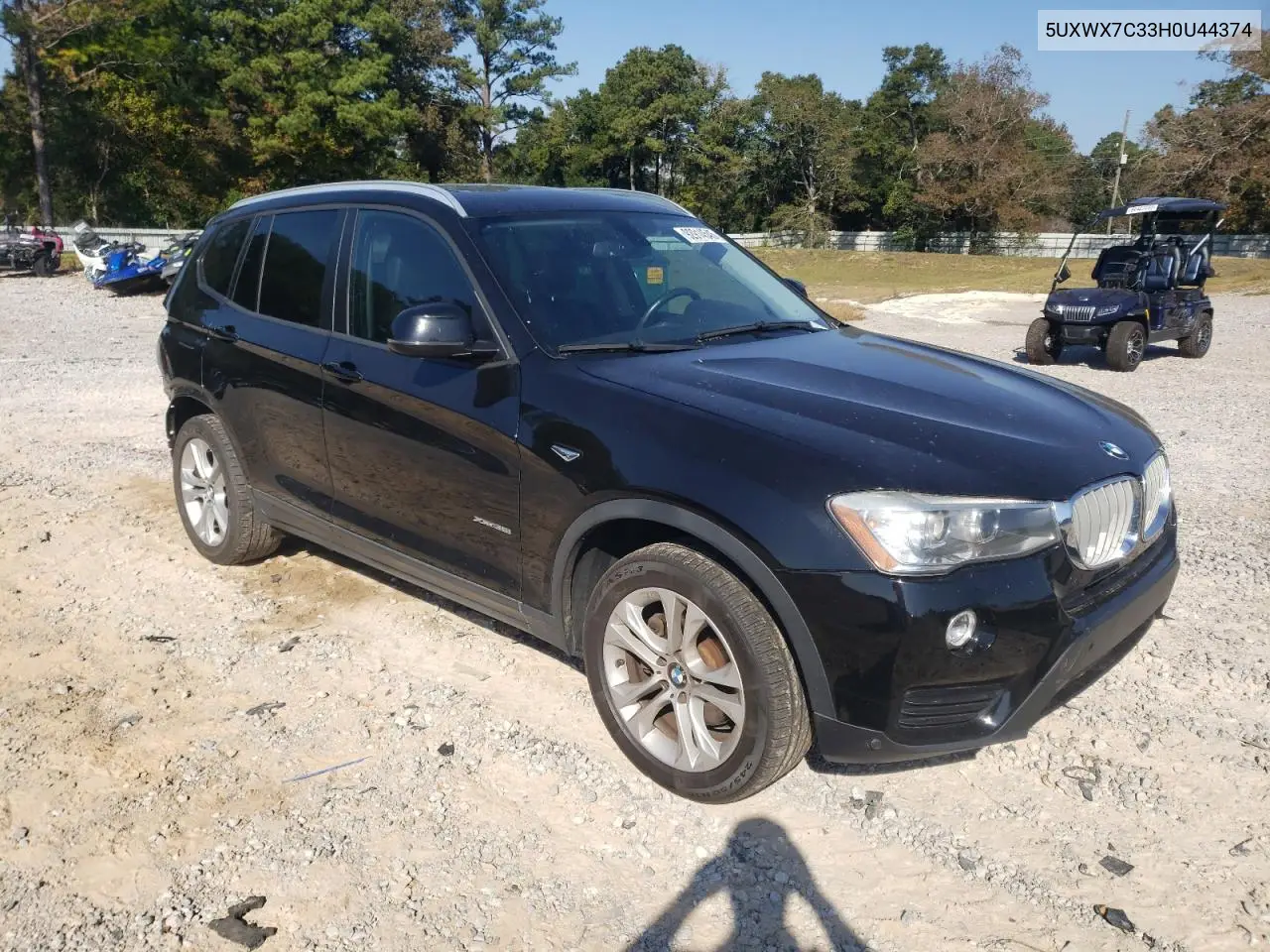 5UXWX7C33H0U44374 2017 BMW X3 xDrive35I