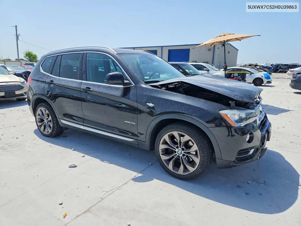 2017 BMW X3 xDrive35I VIN: 5UXWX7C52H0U39863 Lot: 85769125