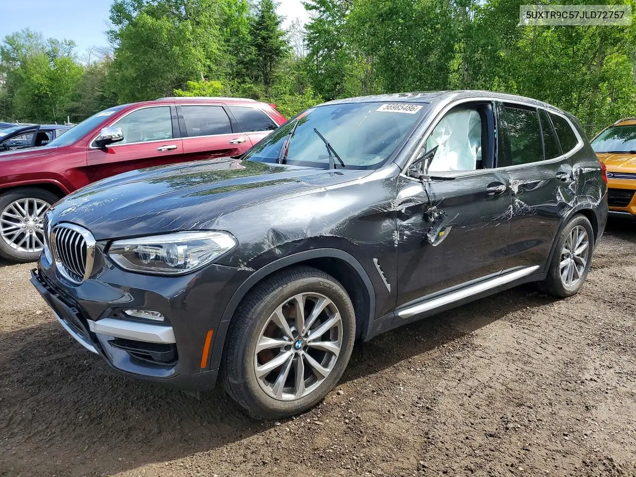 2018 BMW X3 xDrive30I VIN: 5UXTR9C57JLD72757 Lot: 56985486