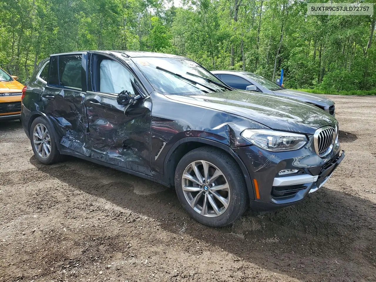 2018 BMW X3 xDrive30I VIN: 5UXTR9C57JLD72757 Lot: 56985486