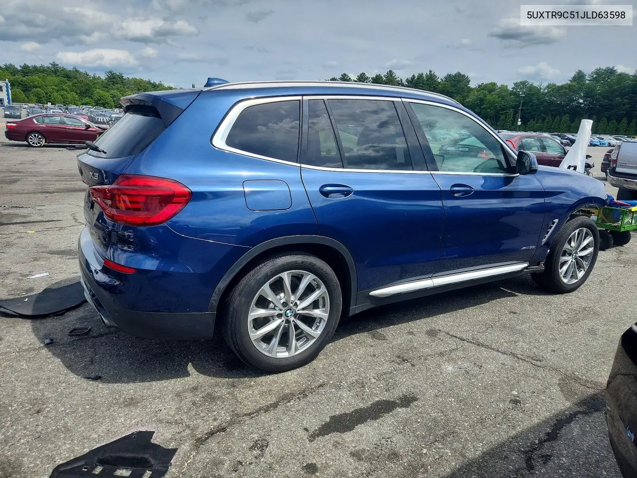 2018 BMW X3 xDrive30I VIN: 5UXTR9C51JLD63598 Lot: 57537396