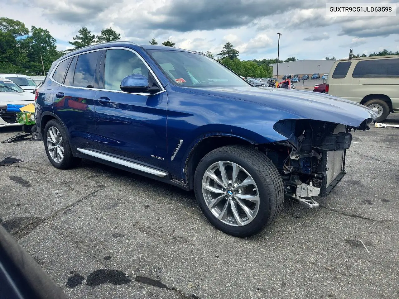 2018 BMW X3 xDrive30I VIN: 5UXTR9C51JLD63598 Lot: 57537396