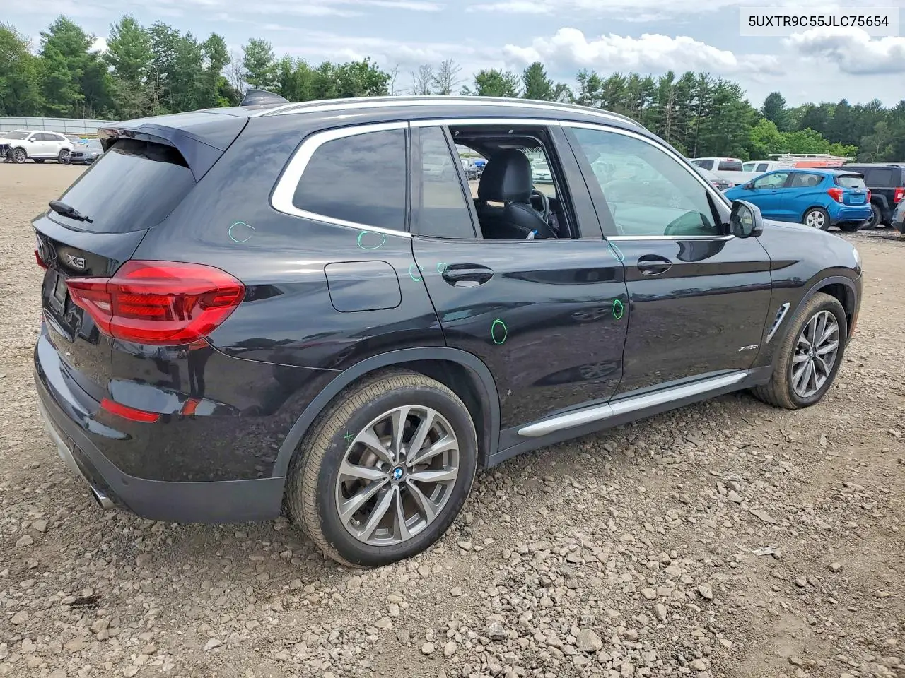 2018 BMW X3 xDrive30I VIN: 5UXTR9C55JLC75654 Lot: 58798016
