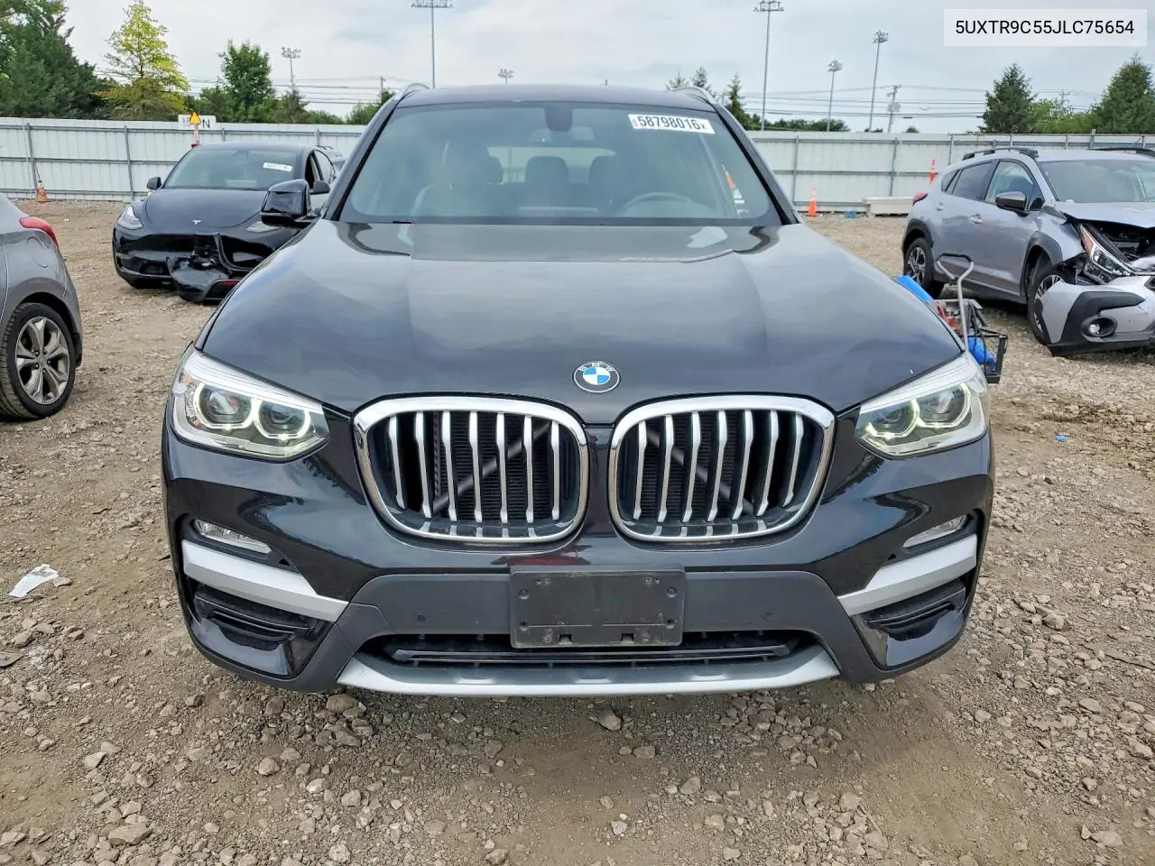 2018 BMW X3 xDrive30I VIN: 5UXTR9C55JLC75654 Lot: 58798016