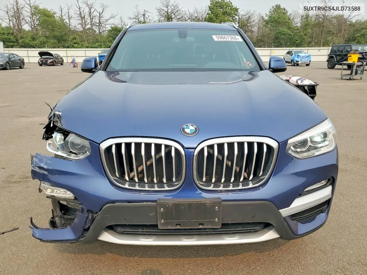 2018 BMW X3 xDrive30I VIN: 5UXTR9C54JLD73588 Lot: 59667366