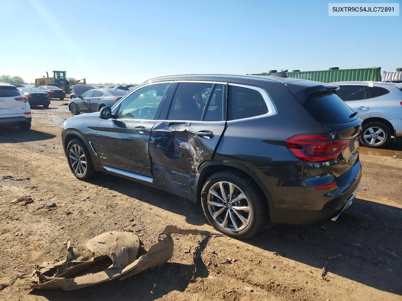 2018 BMW X3 xDrive30I VIN: 5UXTR9C54JLC72891 Lot: 60206326