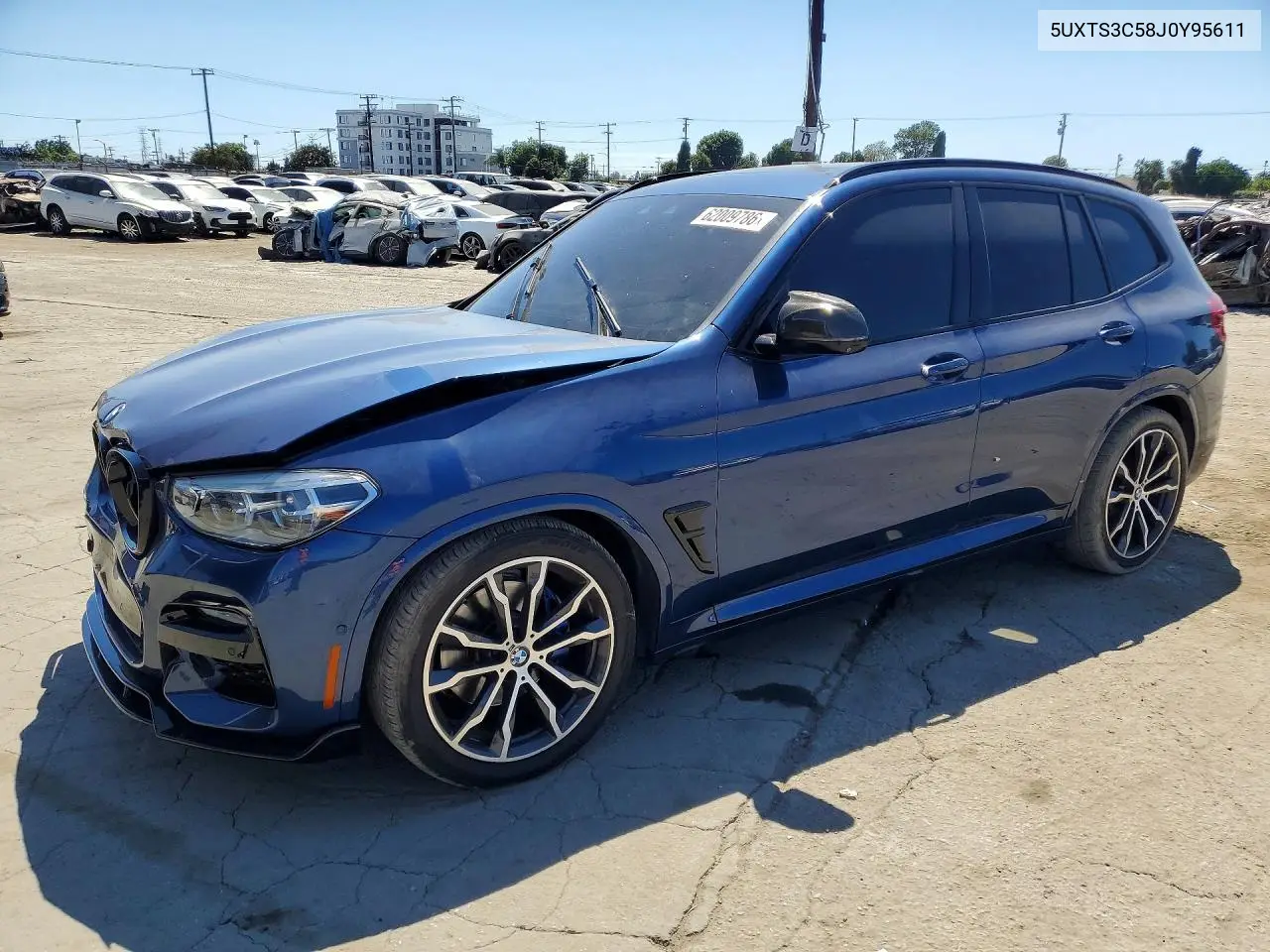 2018 BMW X3 xDrivem40I VIN: 5UXTS3C58J0Y95611 Lot: 62009786