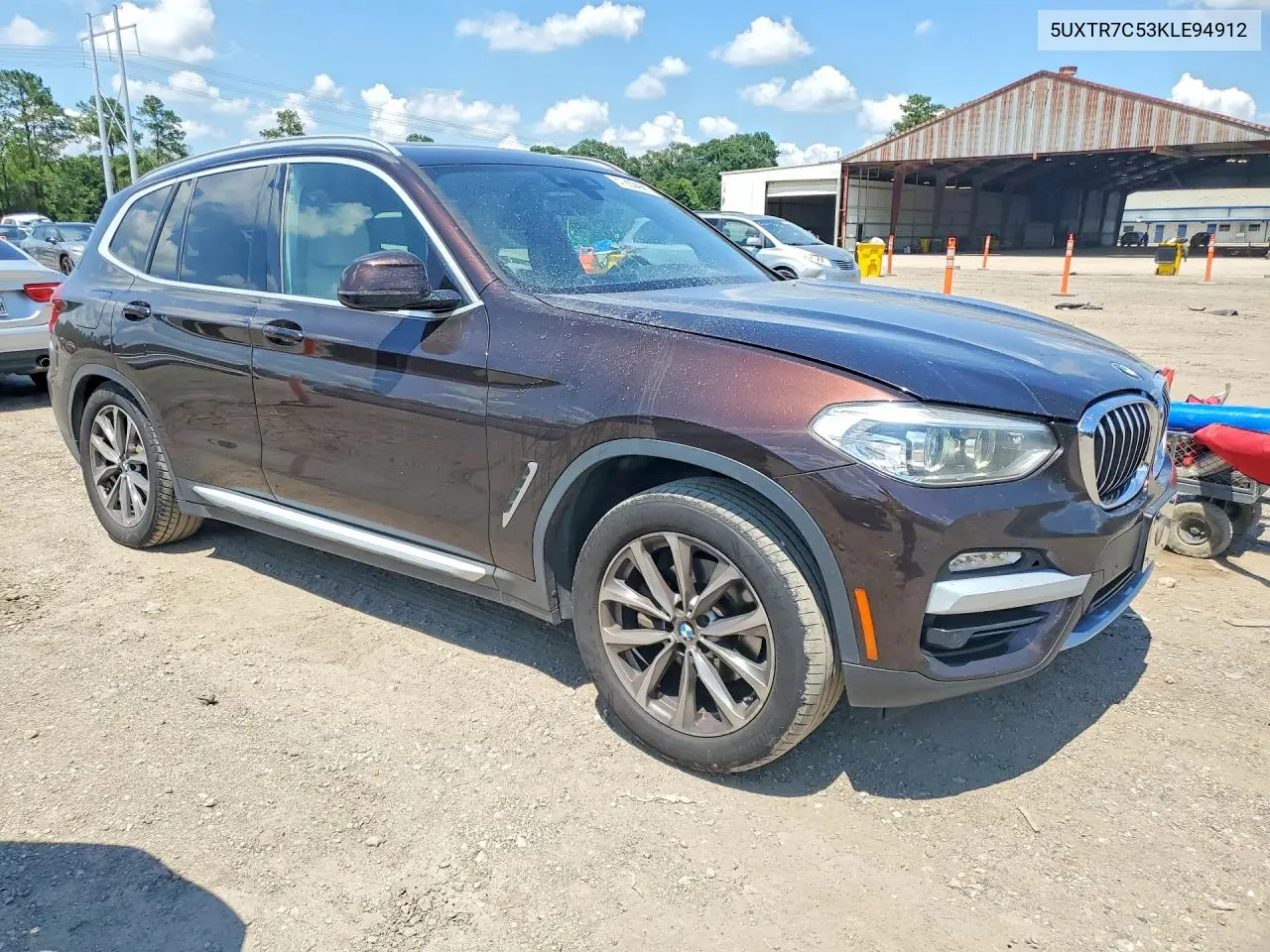 2019 BMW X3 Sdrive30I VIN: 5UXTR7C53KLE94912 Lot: 57223496