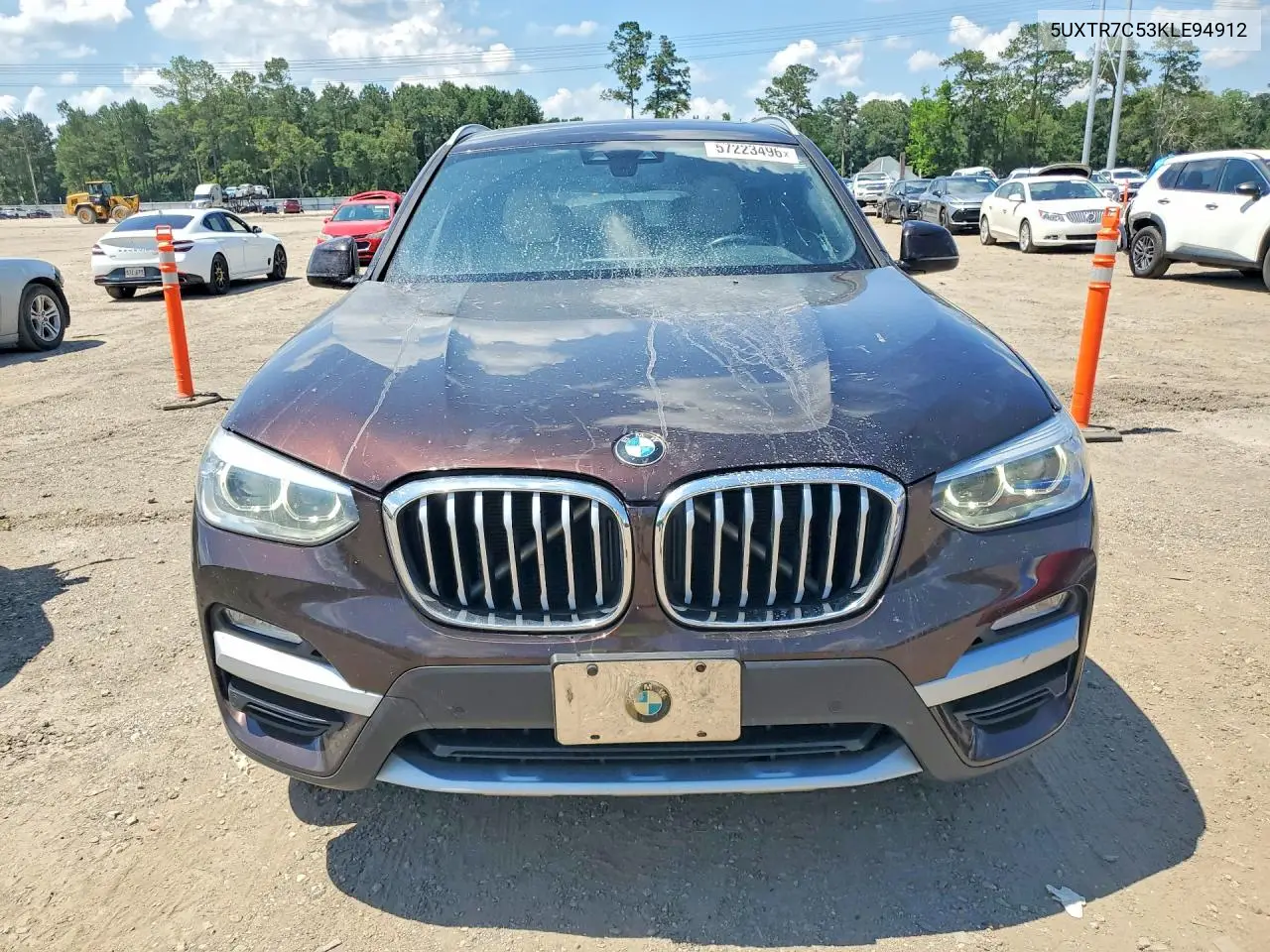 2019 BMW X3 Sdrive30I VIN: 5UXTR7C53KLE94912 Lot: 57223496