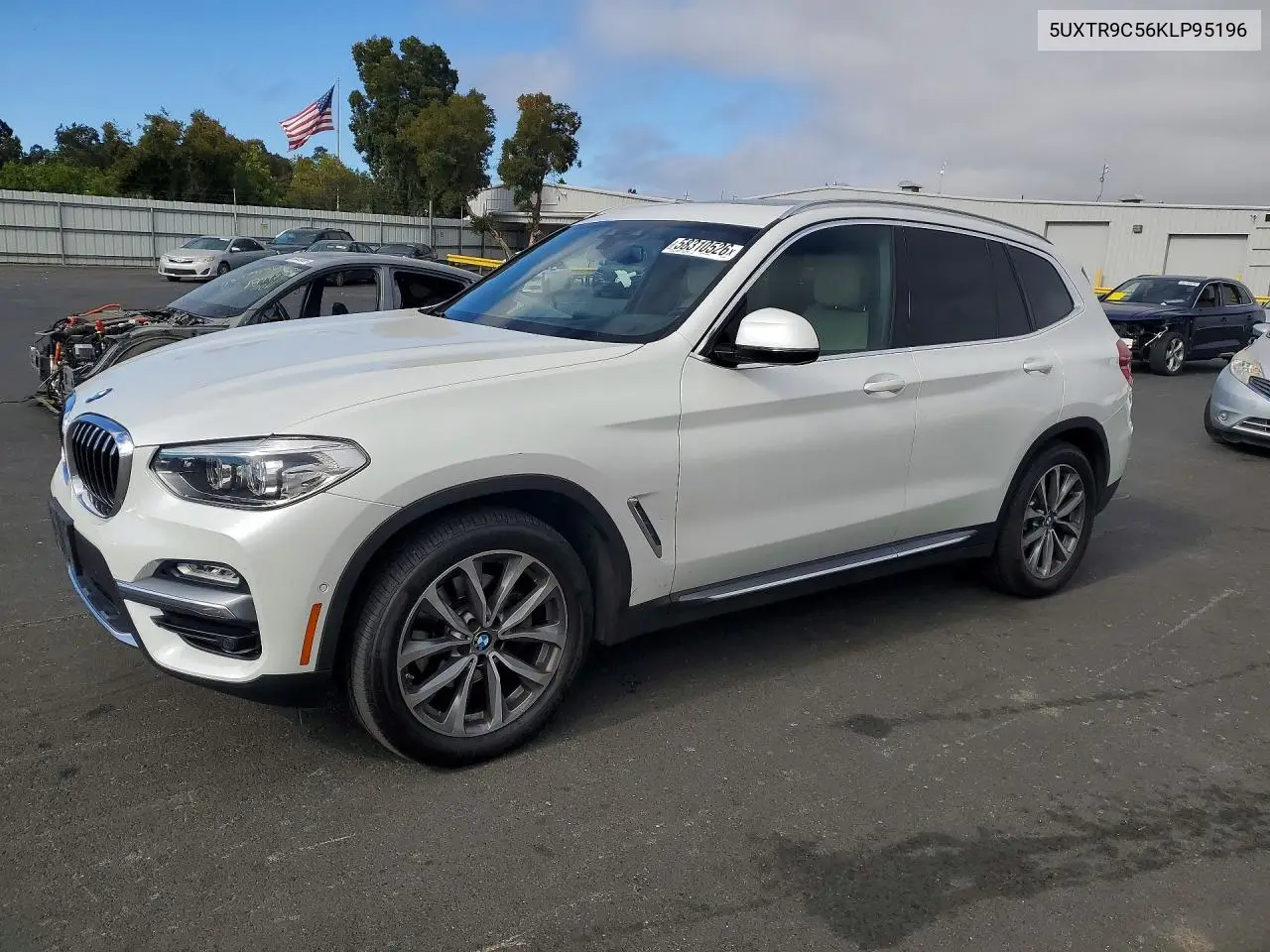 2019 BMW X3 xDrive30I VIN: 5UXTR9C56KLP95196 Lot: 58310526