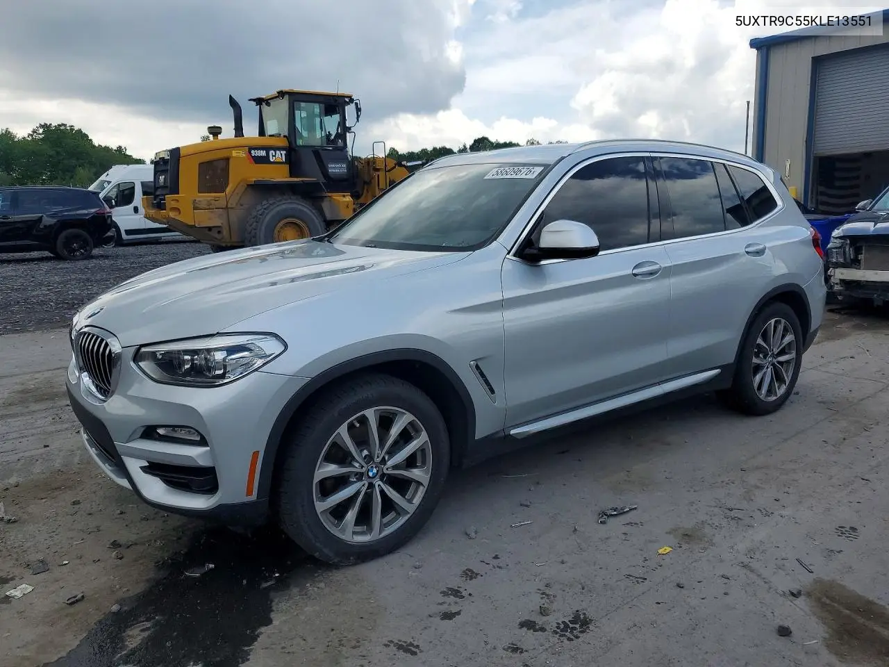 2019 BMW X3 xDrive30I VIN: 5UXTR9C55KLE13551 Lot: 58609676