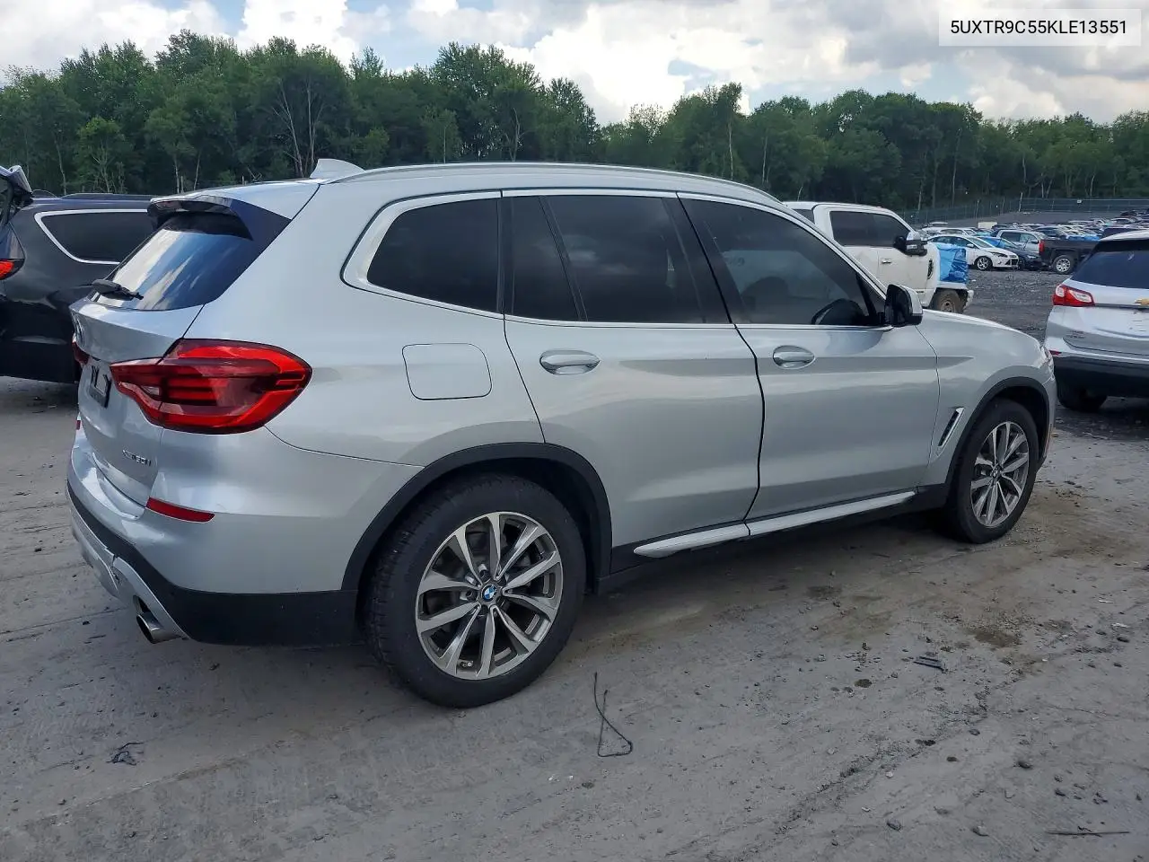 2019 BMW X3 xDrive30I VIN: 5UXTR9C55KLE13551 Lot: 58609676
