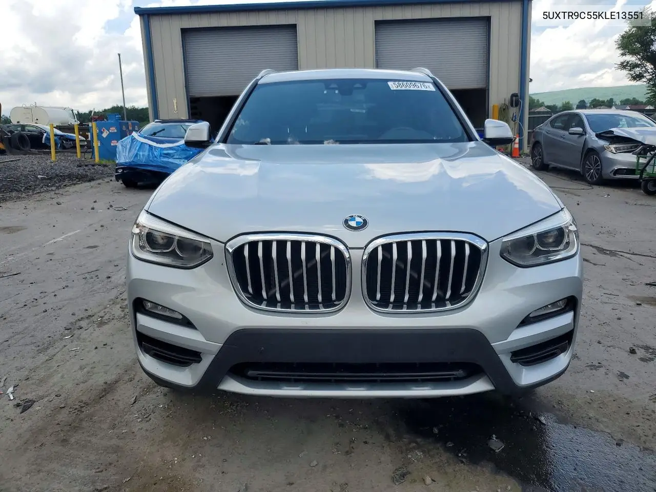 2019 BMW X3 xDrive30I VIN: 5UXTR9C55KLE13551 Lot: 58609676