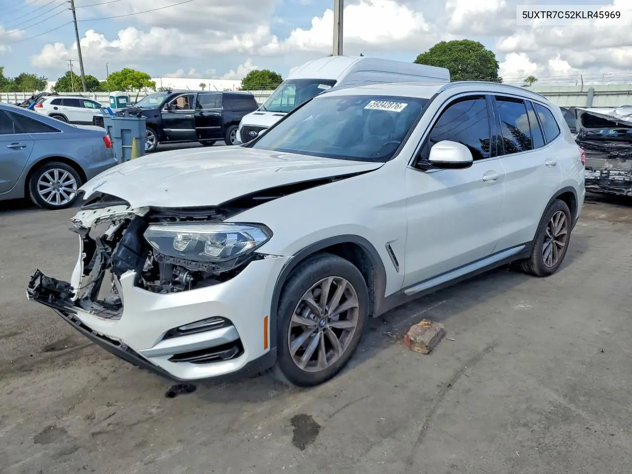 2019 BMW X3 Sdrive30I VIN: 5UXTR7C52KLR45969 Lot: 59342876