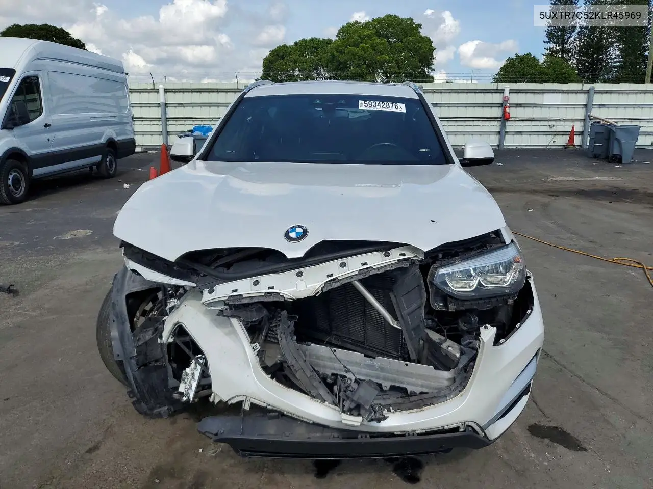 2019 BMW X3 Sdrive30I VIN: 5UXTR7C52KLR45969 Lot: 59342876
