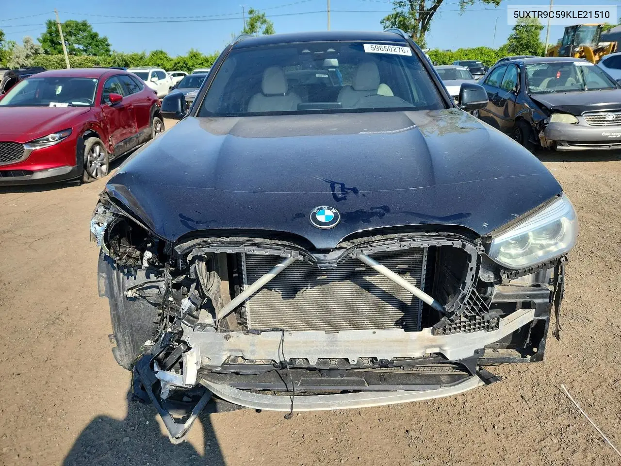 2019 BMW X3 xDrive30I VIN: 5UXTR9C59KLE21510 Lot: 59650276