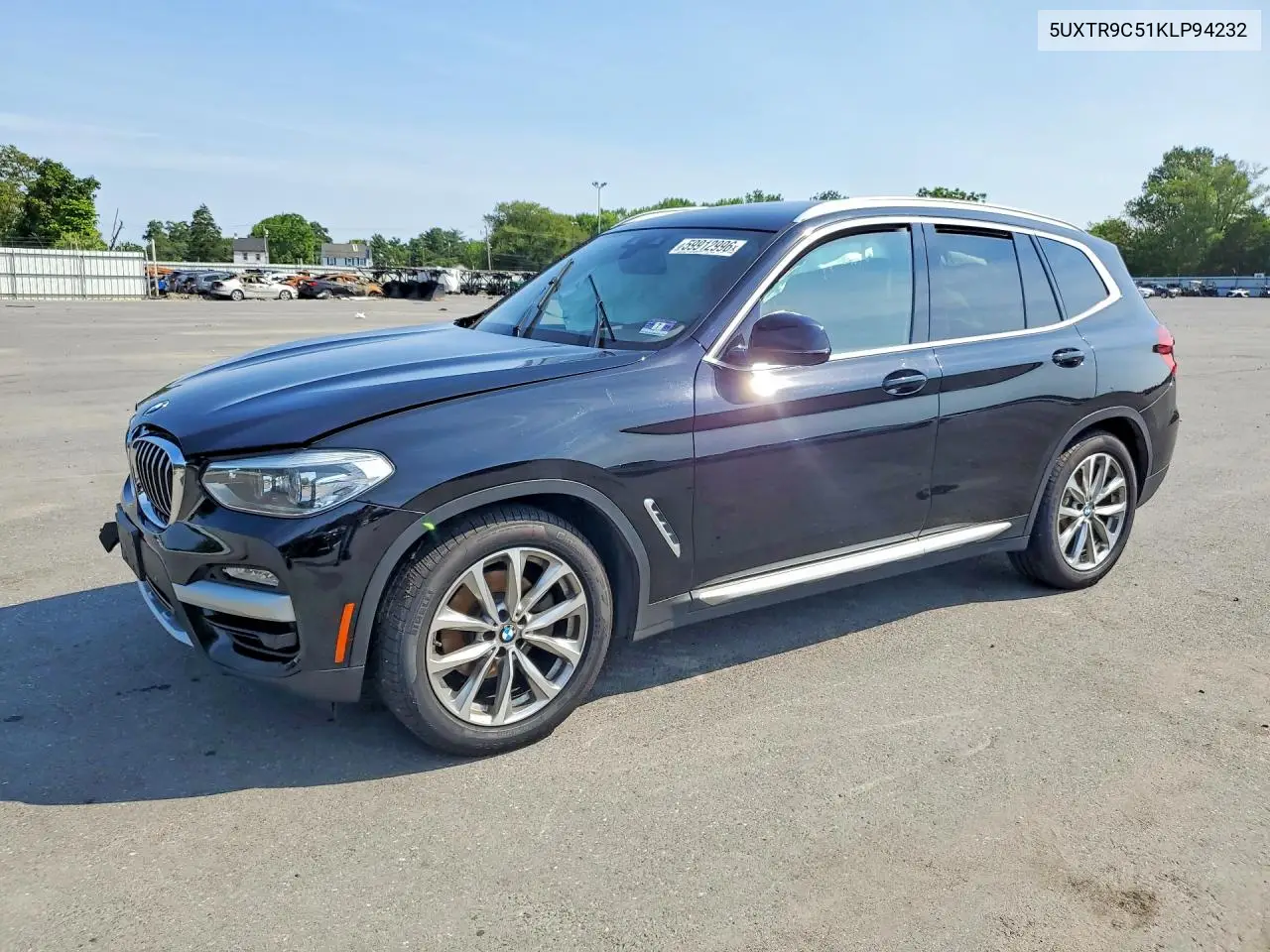 2019 BMW X3 xDrive30I VIN: 5UXTR9C51KLP94232 Lot: 59912996