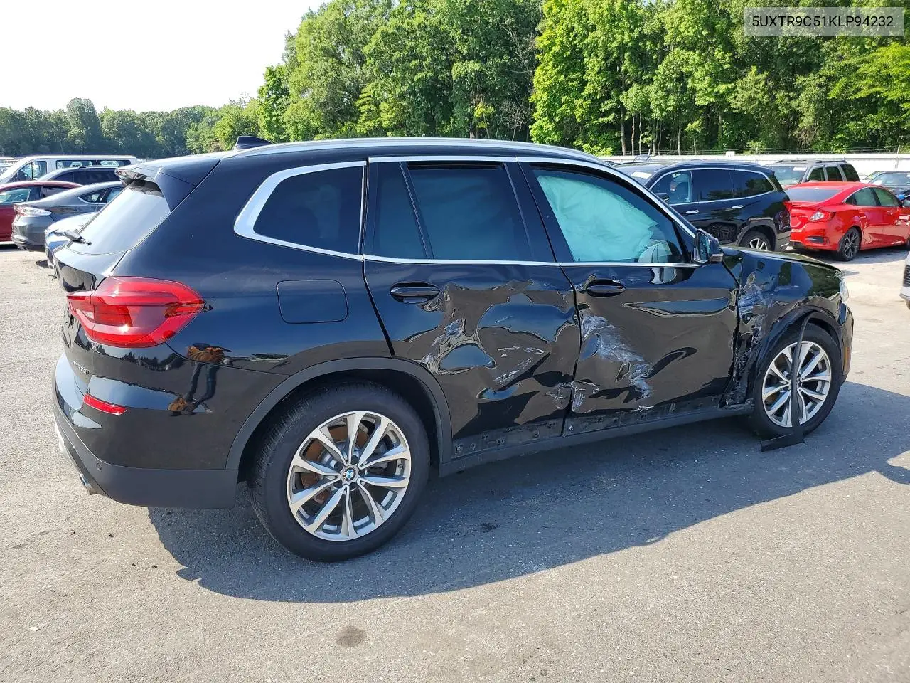 2019 BMW X3 xDrive30I VIN: 5UXTR9C51KLP94232 Lot: 59912996