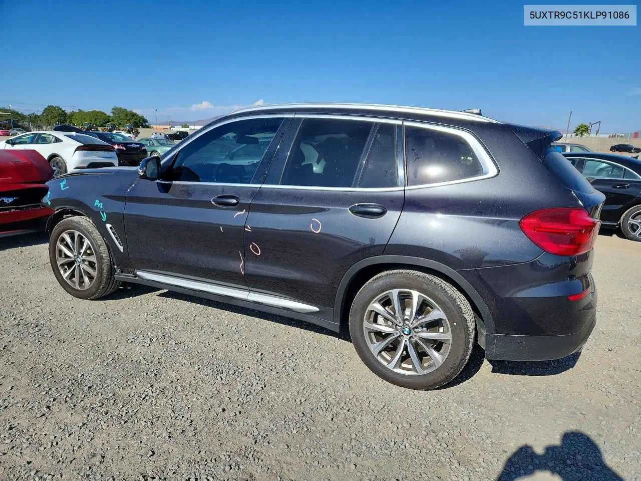 2019 BMW X3 xDrive30I VIN: 5UXTR9C51KLP91086 Lot: 60676326