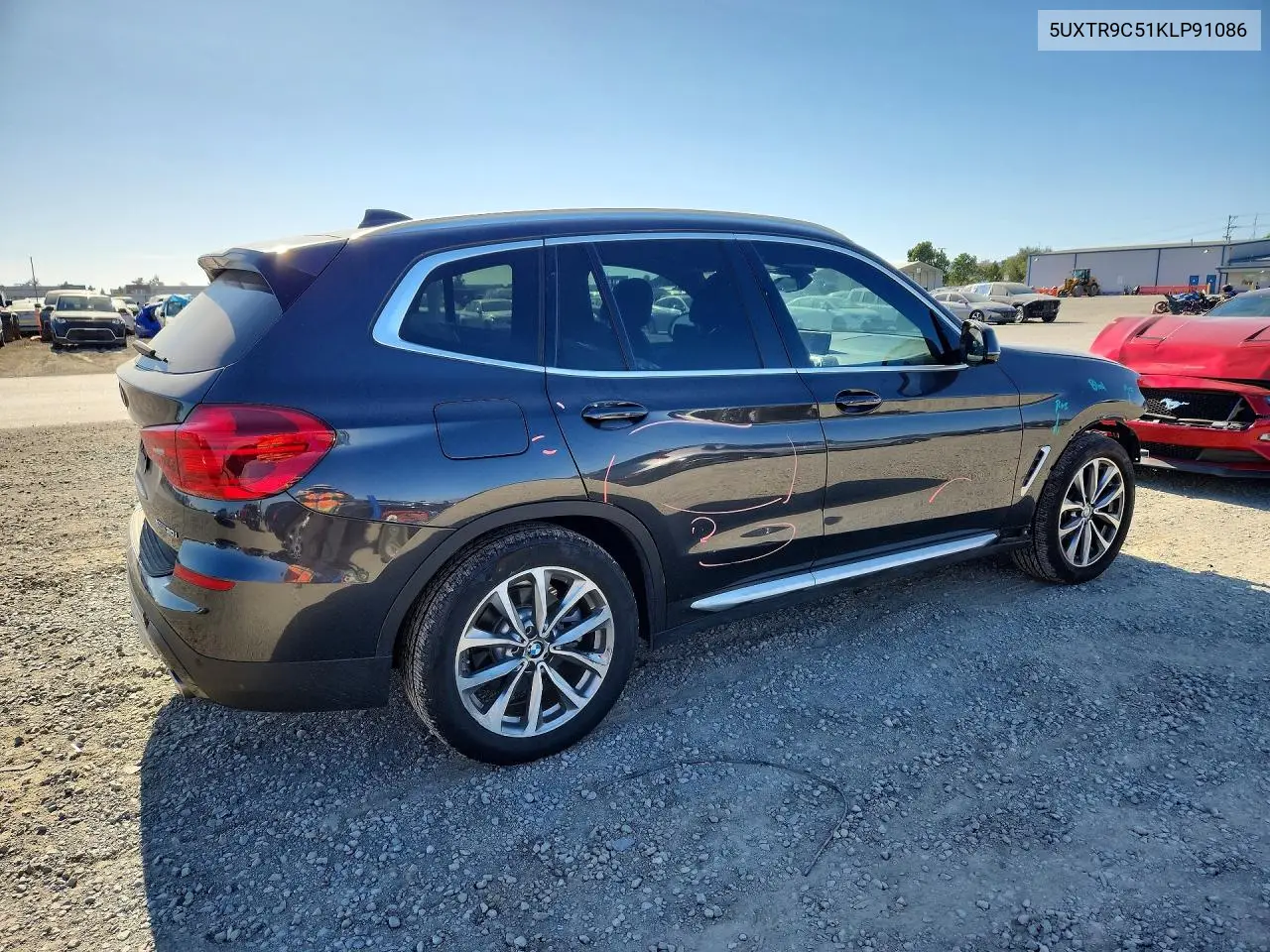 2019 BMW X3 xDrive30I VIN: 5UXTR9C51KLP91086 Lot: 60676326