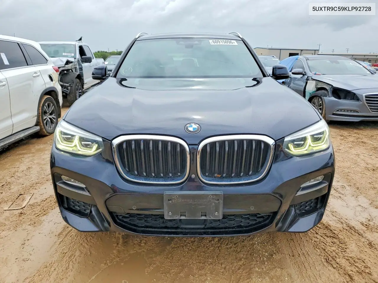 2019 BMW X3 xDrive30I VIN: 5UXTR9C59KLP92728 Lot: 60915096