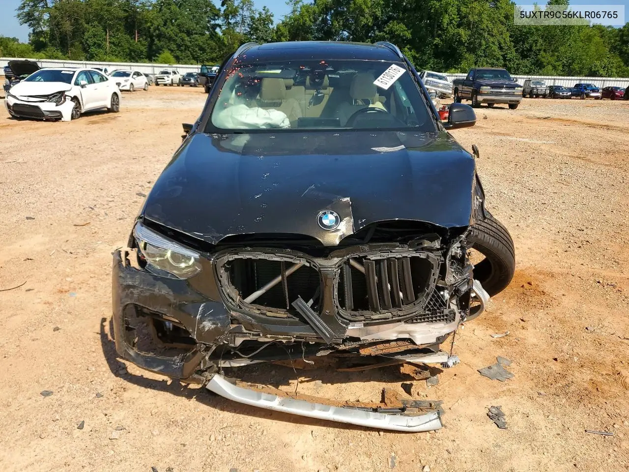 2019 BMW X3 xDrive30I VIN: 5UXTR9C56KLR06765 Lot: 61130176