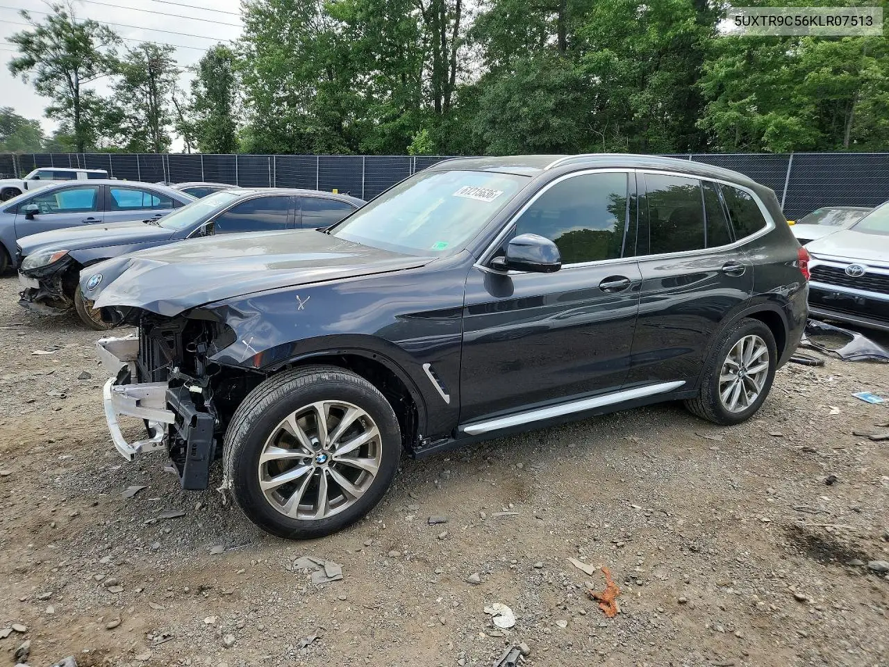 2019 BMW X3 xDrive30I VIN: 5UXTR9C56KLR07513 Lot: 61215636