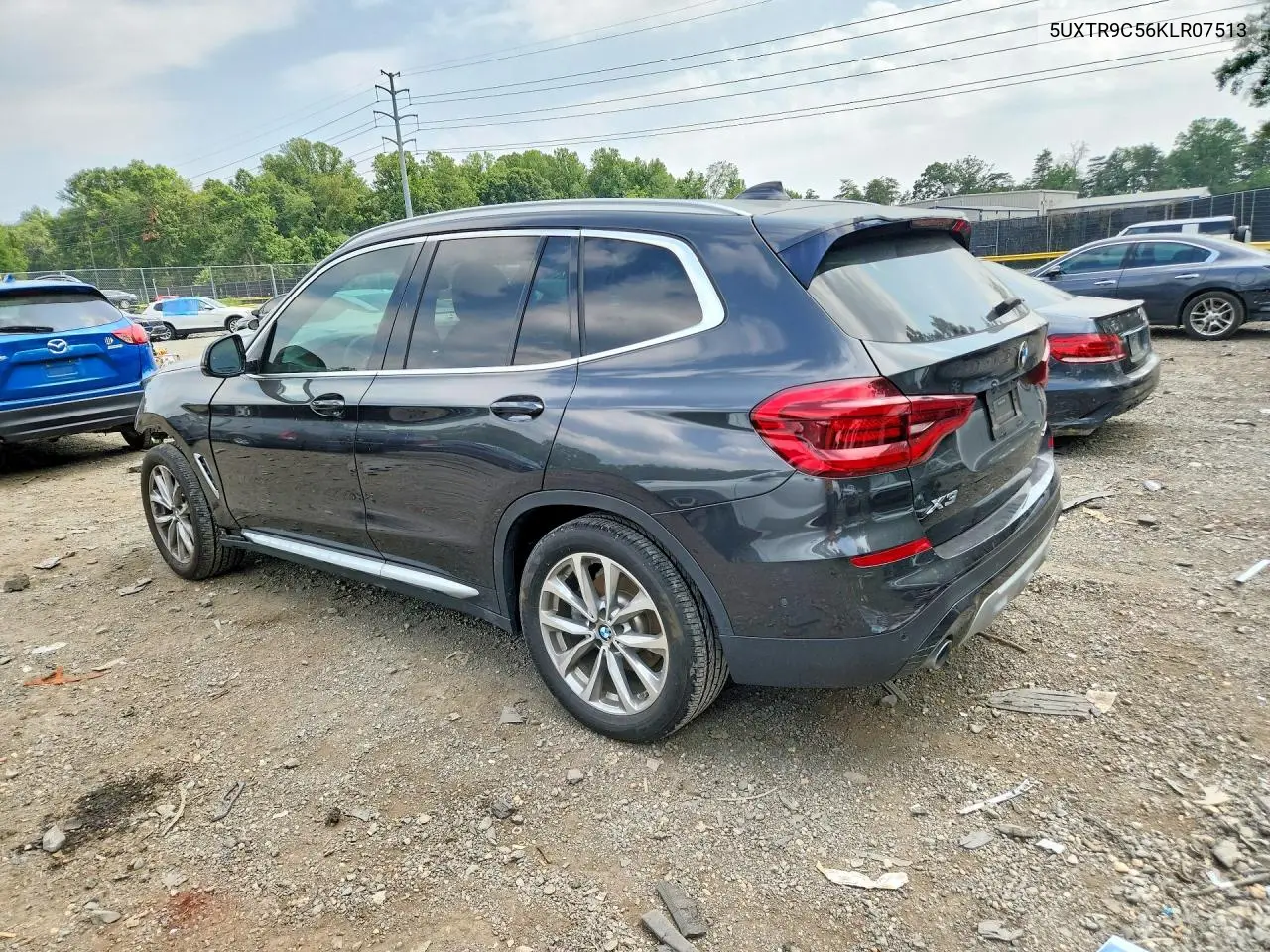 2019 BMW X3 xDrive30I VIN: 5UXTR9C56KLR07513 Lot: 61215636