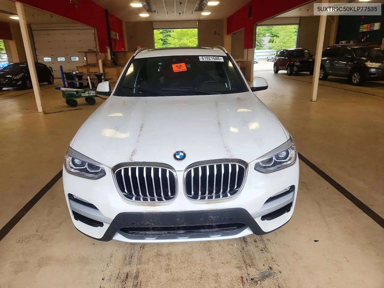 2019 BMW X3 xDrive30I VIN: 5UXTR9C50KLP77535 Lot: 61921686