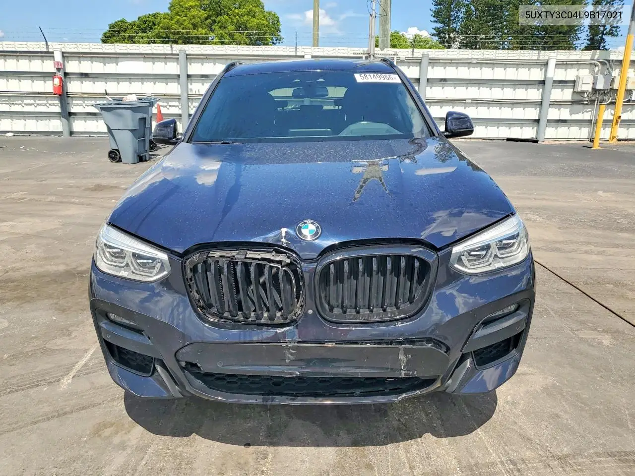 2020 BMW X3 Sdrive30I VIN: 5UXTY3C04L9B17021 Lot: 58149966