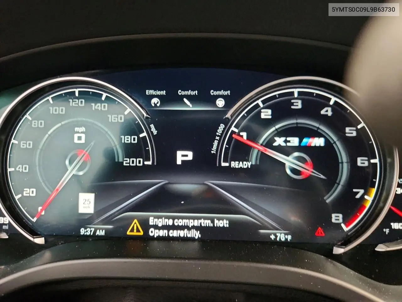 5YMTS0C09L9B63730 2020 BMW X3 M Competition
