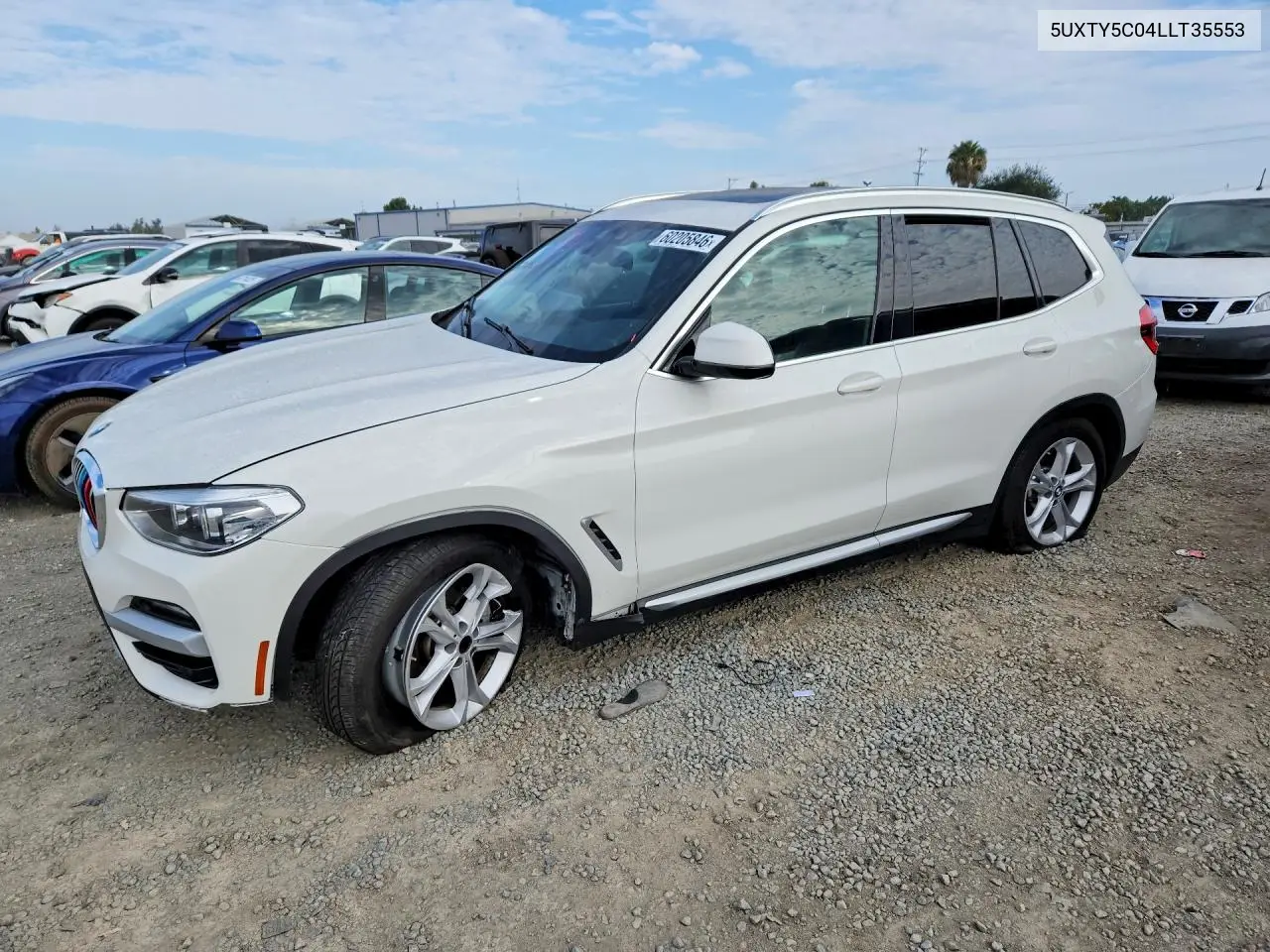 2020 BMW X3 xDrive30I VIN: 5UXTY5C04LLT35553 Lot: 60205846