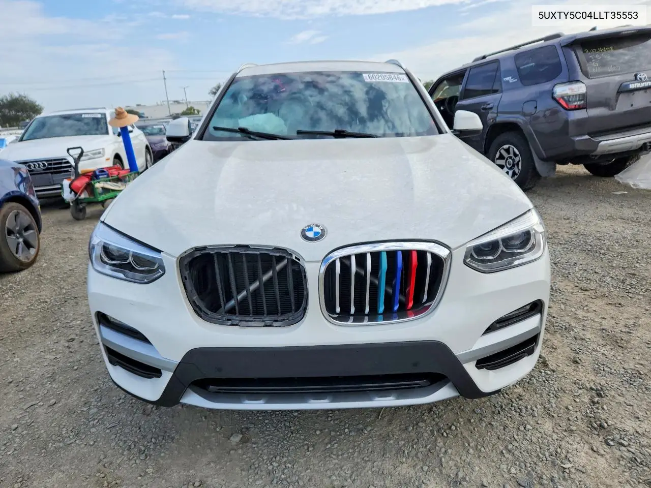 2020 BMW X3 xDrive30I VIN: 5UXTY5C04LLT35553 Lot: 60205846