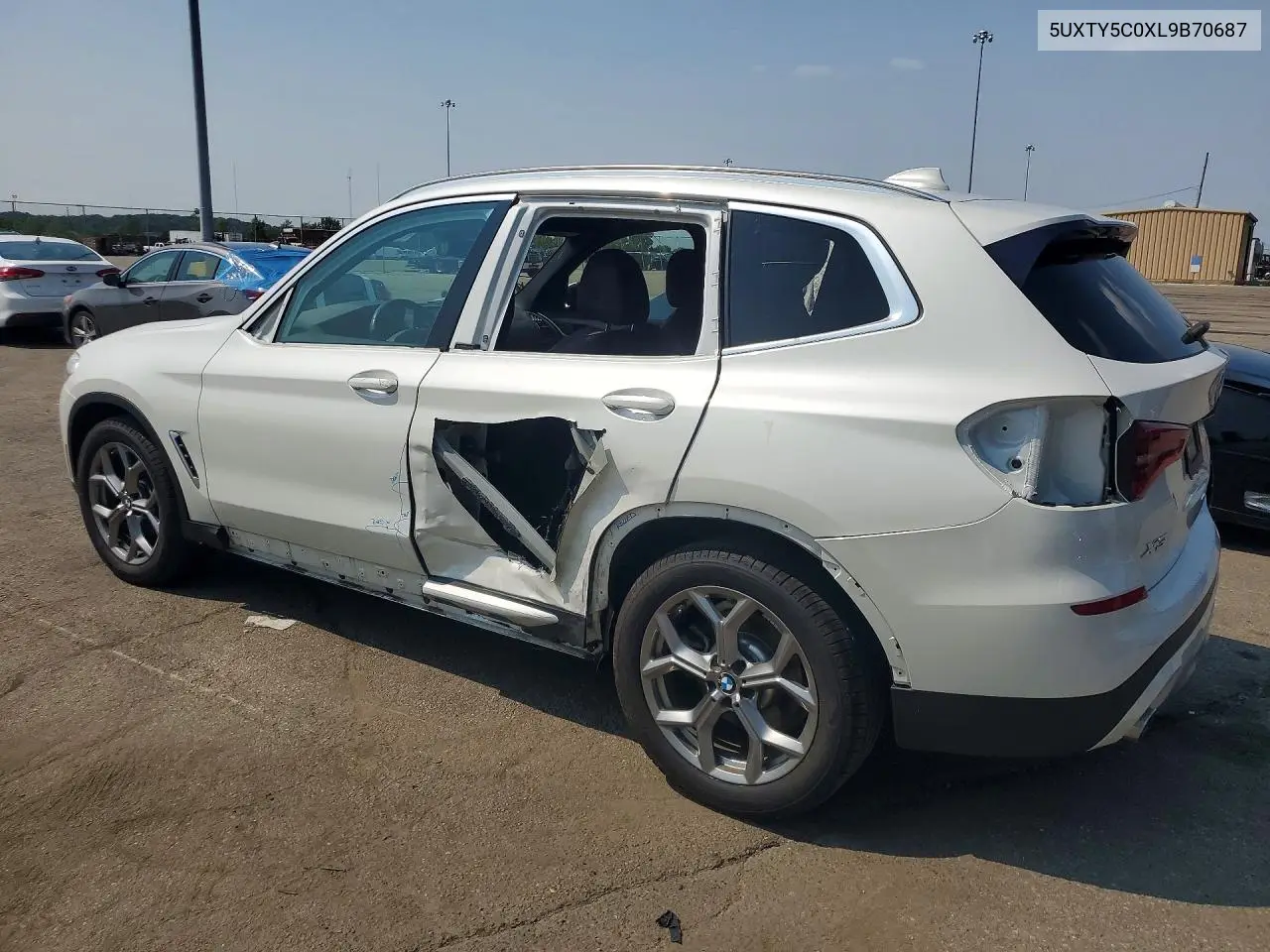 2020 BMW X3 xDrive30I VIN: 5UXTY5C0XL9B70687 Lot: 60932546