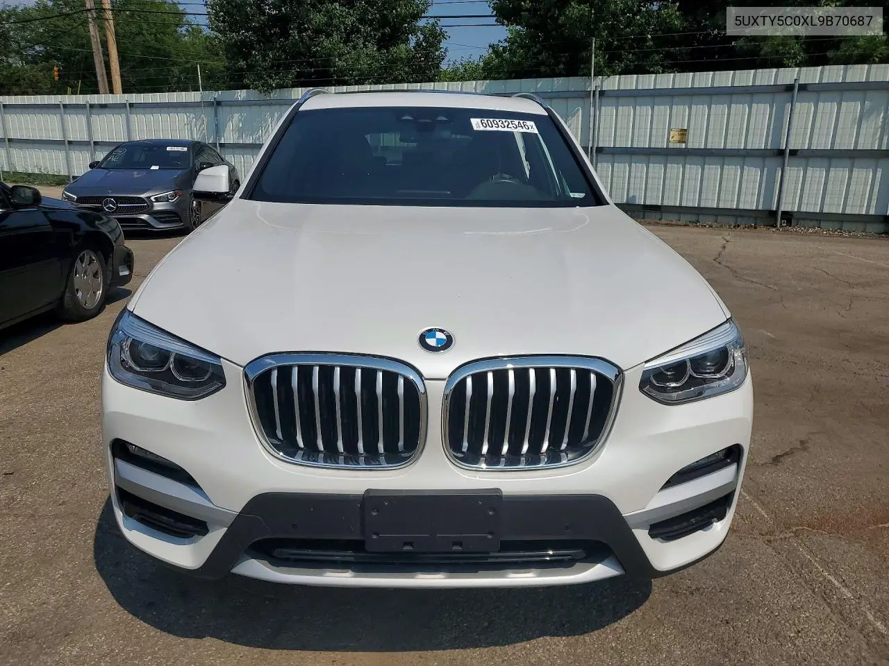 2020 BMW X3 xDrive30I VIN: 5UXTY5C0XL9B70687 Lot: 60932546