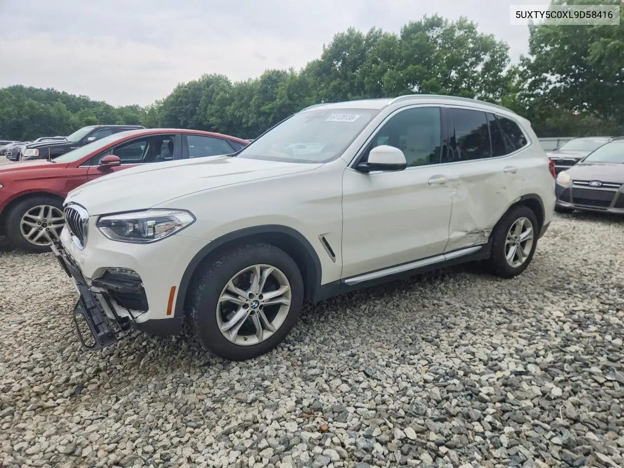 2020 BMW X3 xDrive30I VIN: 5UXTY5C0XL9D58416 Lot: 61128136