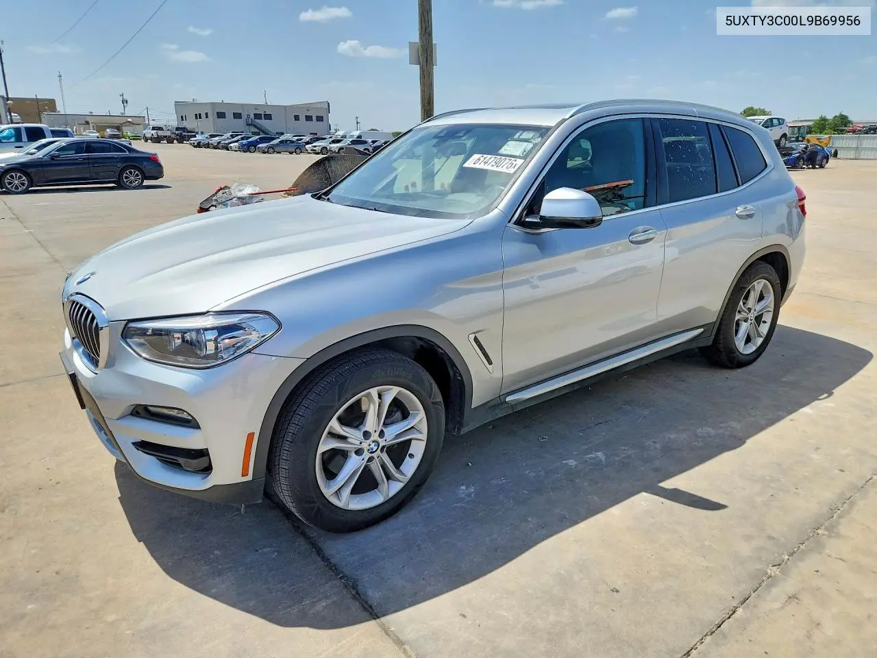 2020 BMW X3 Sdrive30I VIN: 5UXTY3C00L9B69956 Lot: 61479076