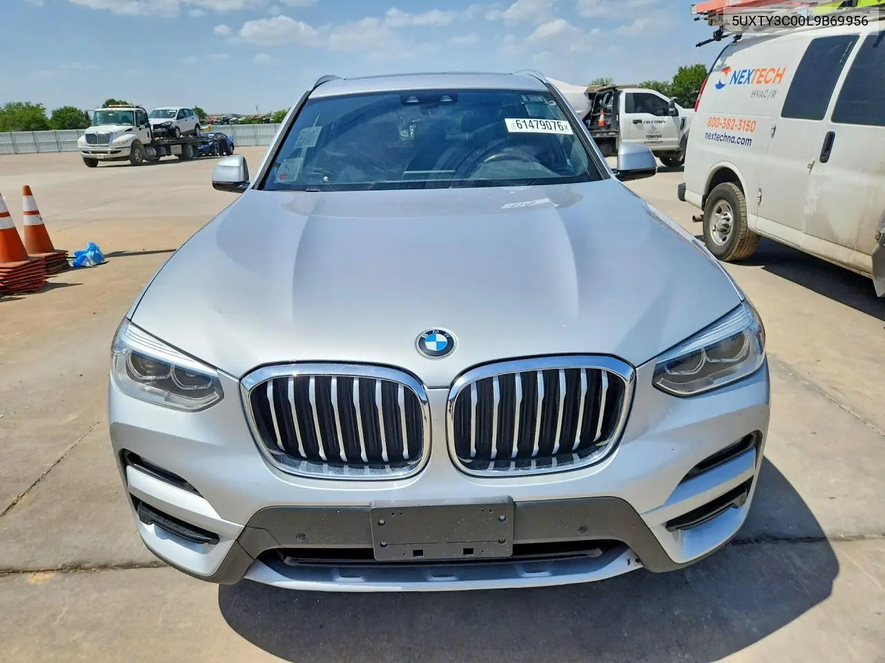 2020 BMW X3 Sdrive30I VIN: 5UXTY3C00L9B69956 Lot: 61479076