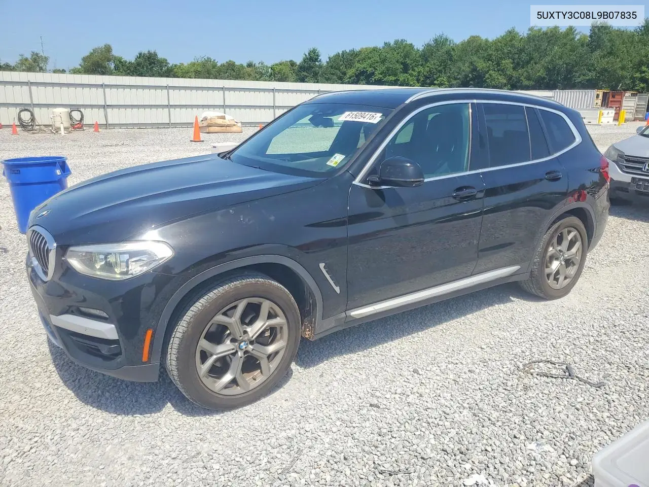 2020 BMW X3 Sdrive30I VIN: 5UXTY3C08L9B07835 Lot: 61509416