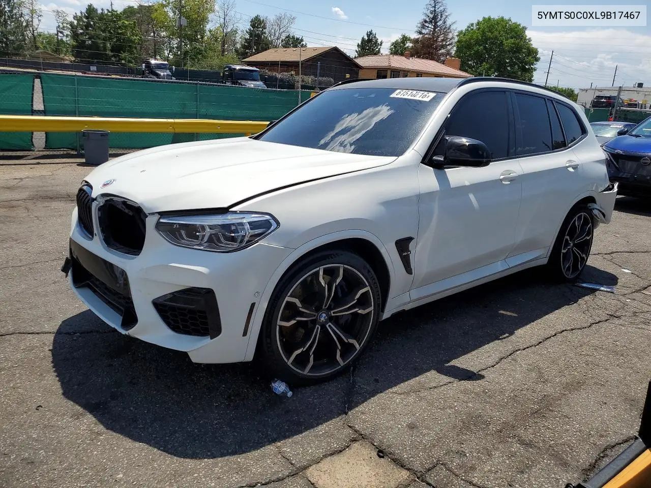 2020 BMW X3 M Competition VIN: 5YMTS0C0XL9B17467 Lot: 61510216