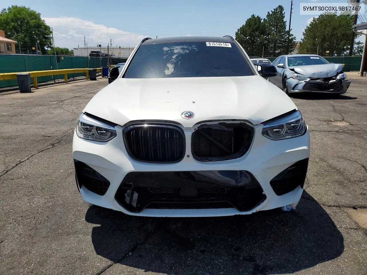 2020 BMW X3 M Competition VIN: 5YMTS0C0XL9B17467 Lot: 61510216