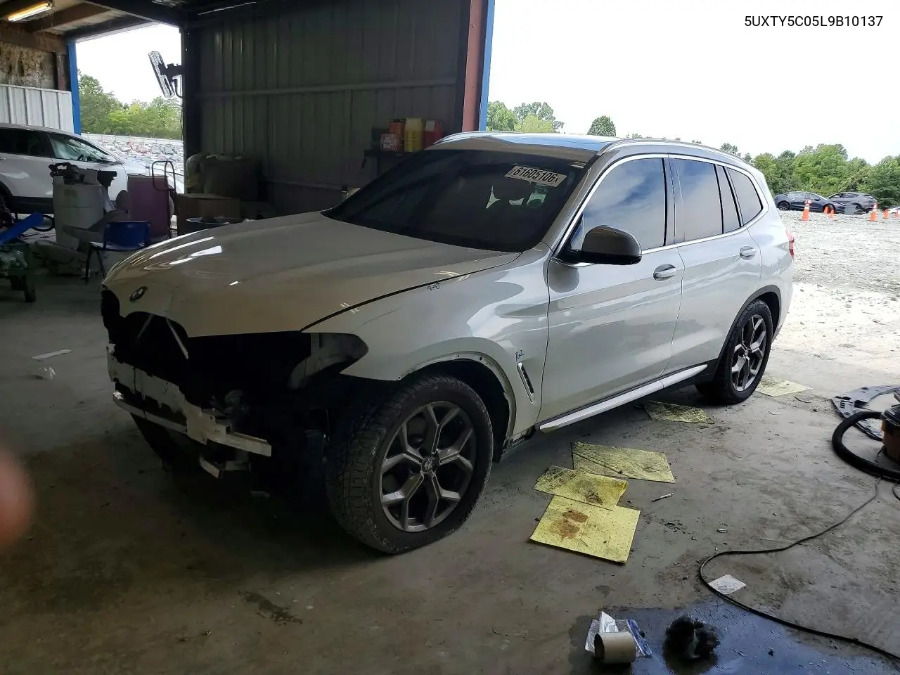 2020 BMW X3 xDrive30I VIN: 5UXTY5C05L9B10137 Lot: 61605106