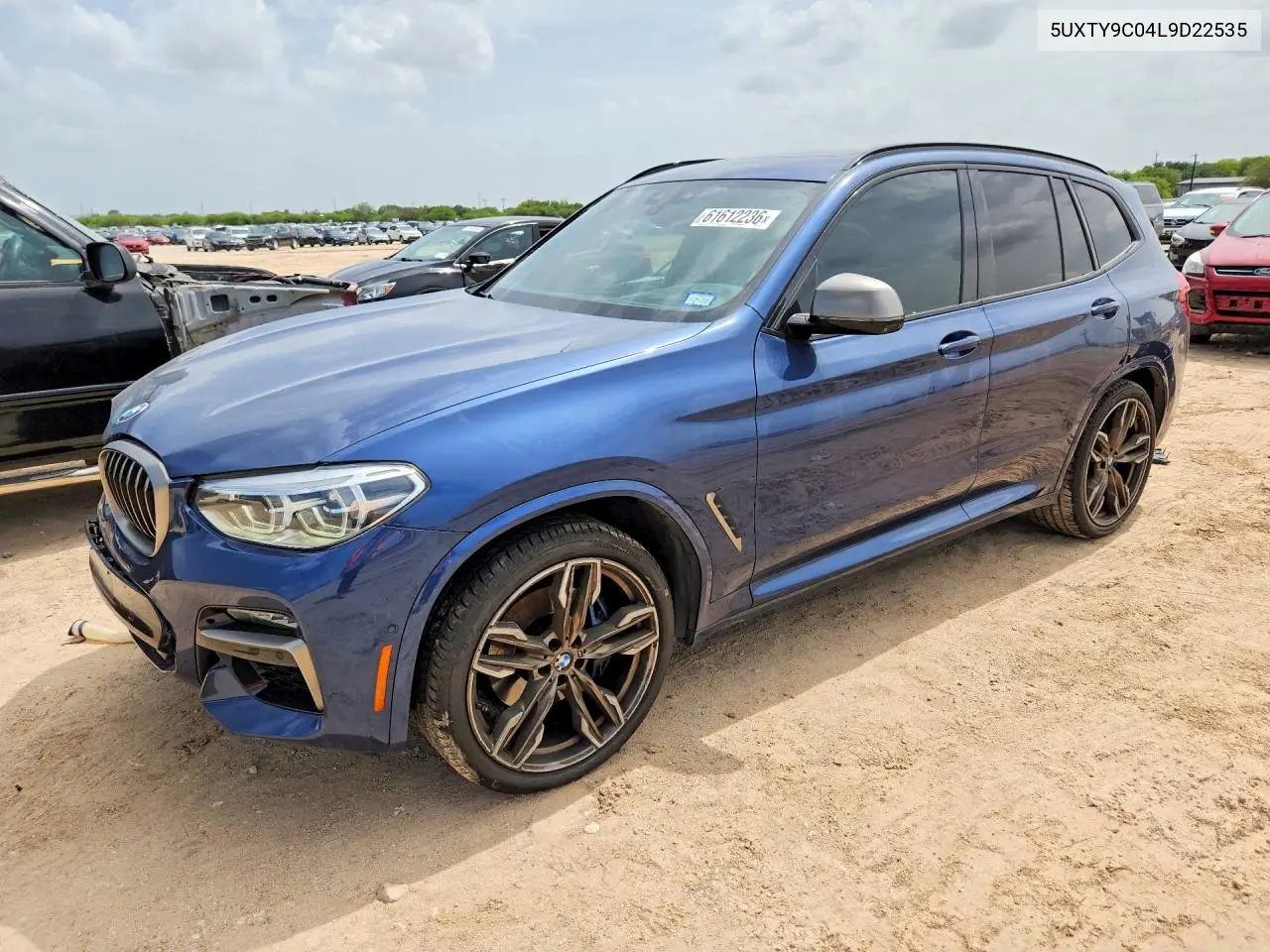 2020 BMW X3 xDrivem40I VIN: 5UXTY9C04L9D22535 Lot: 61612236